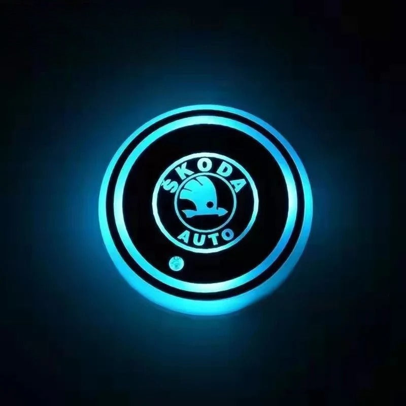 2ks LED podtácků do auta
