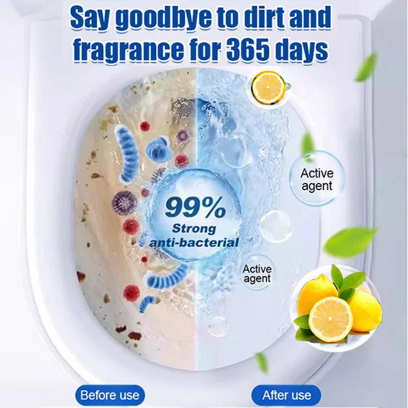 【🔥Kupte 1, dostanete 2 zdarma🔥】 - 🍋Tablety na čištění toaletních mís s citronovou vůní