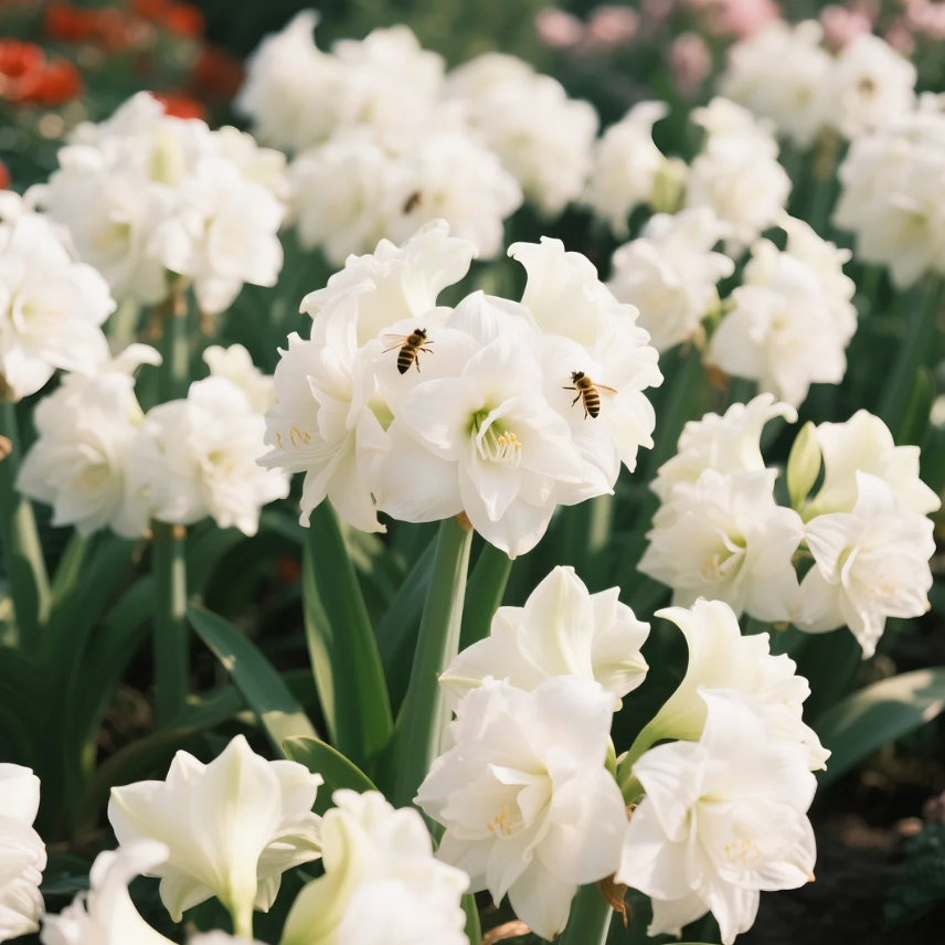 🌺Dvojité cibule amarylis s květinovou vůní – kvetou za 40 dní