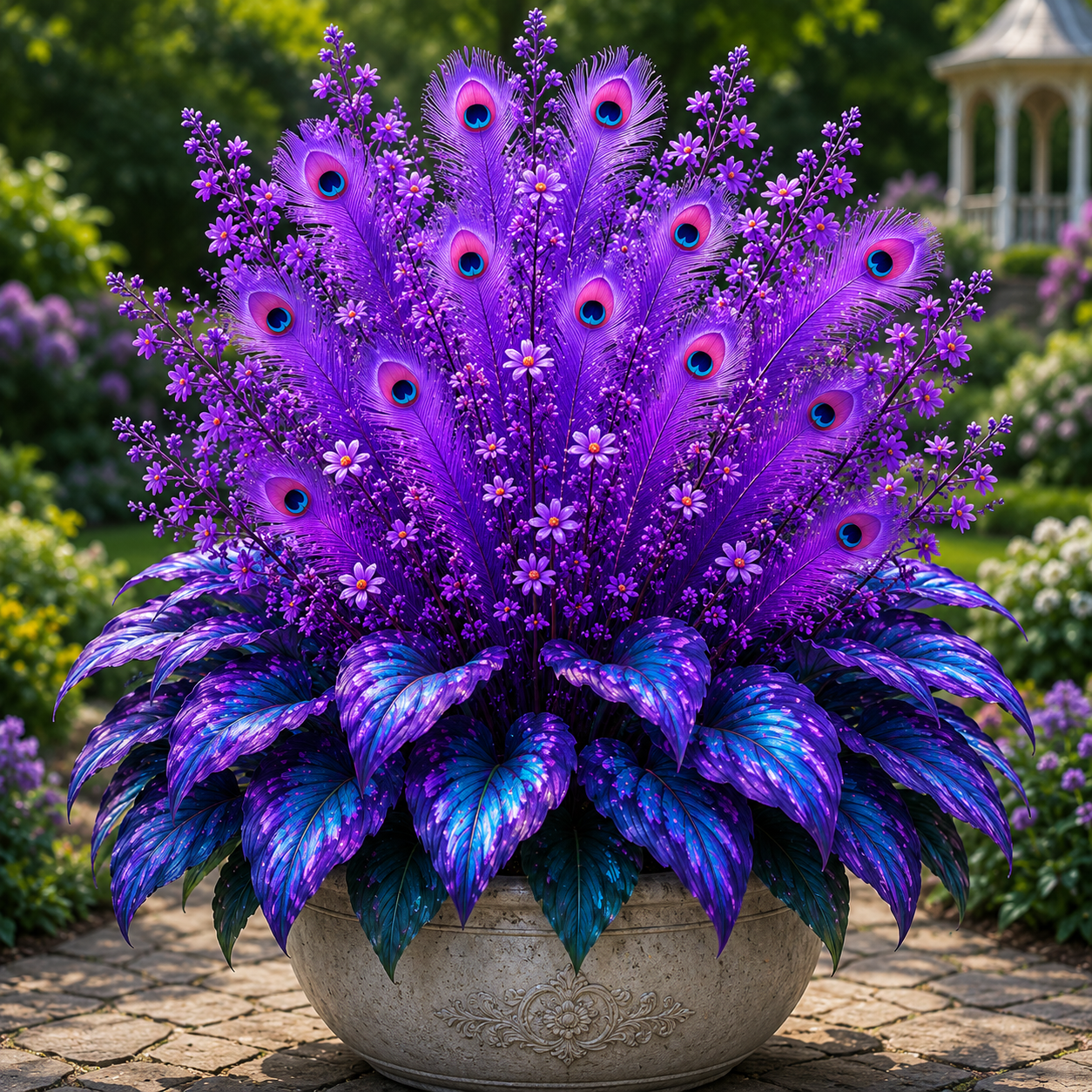 🔥 Ušetřete 50 %🦚 Cibuloviny hosty Peacock Flame – bujné rostliny milující stín do zahrady i domova