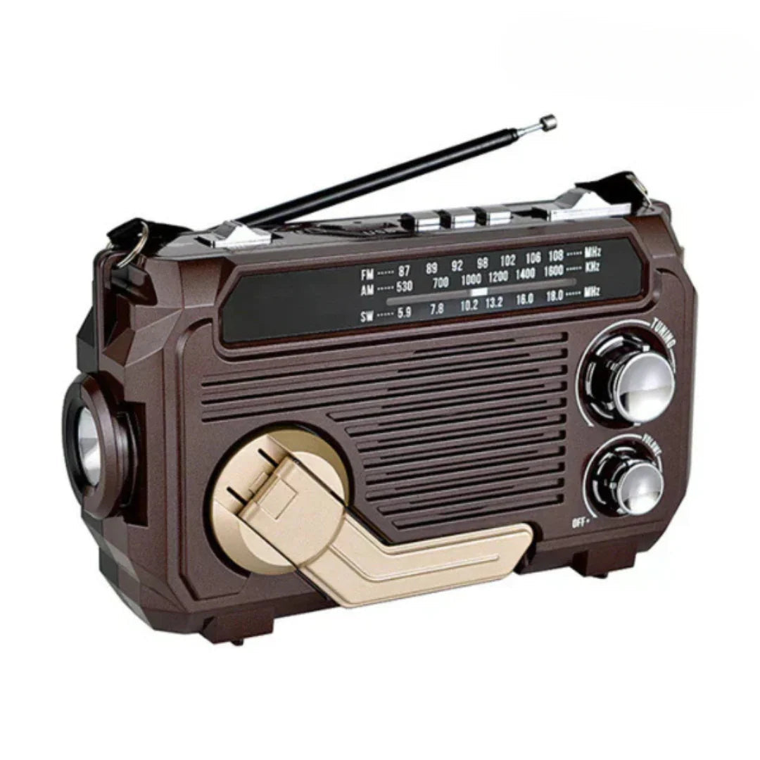 Ruční rádio s funkcí nouzového nabíjení