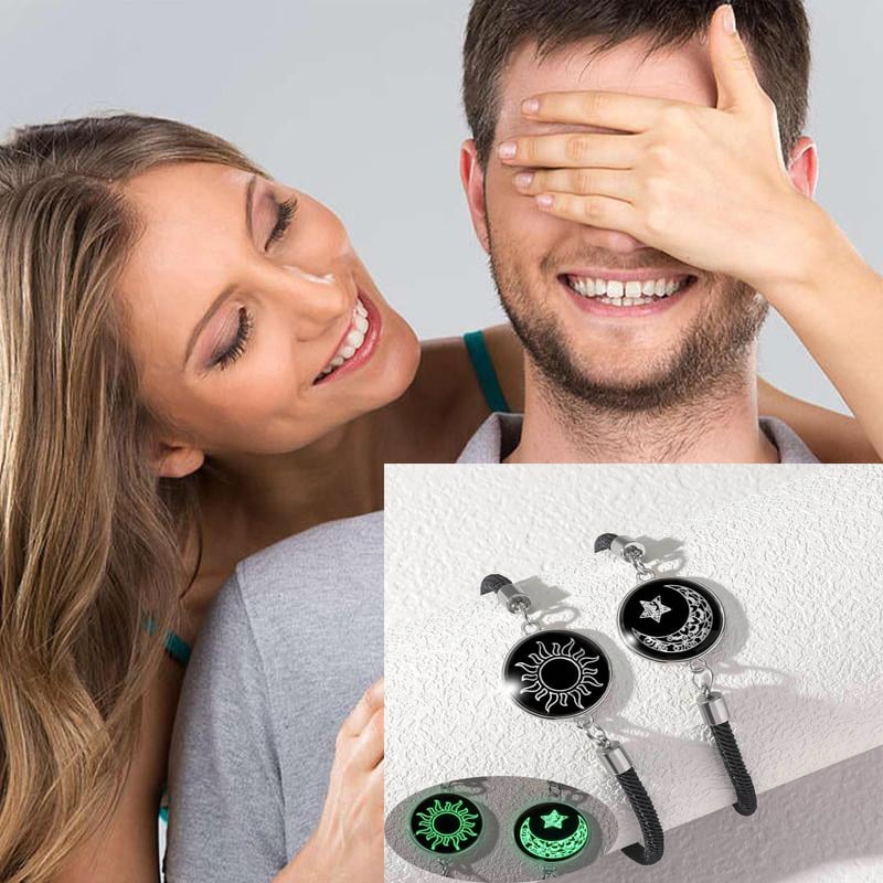 Slunce a Měsíc – Jedna duše. 💞 Náramky pro páry, které se spojí navzdory vzdálenosti.