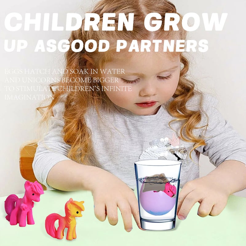 🦄Balení 6 líhnutých vajec rostoucího jednorožce