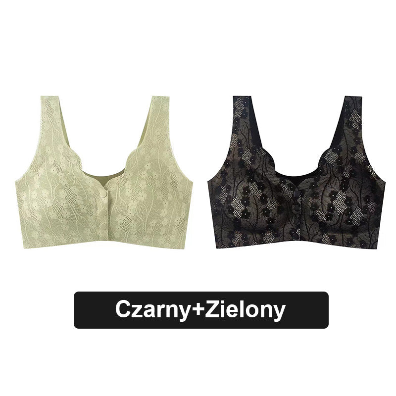🩱 Sexy, prodyšná a pohodlná krajková podprsenka větší velikosti s knoflíky