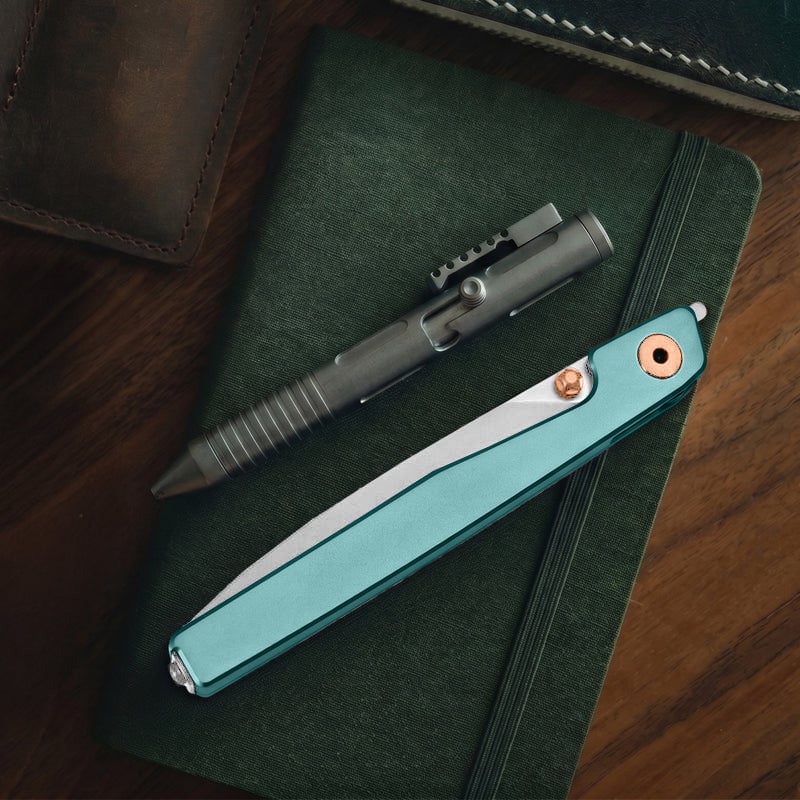 🔥Poslední den výprodeje 50% SLEVA🎉Dlouhý nůž s Liner Lock Front Flipper a černou hliníkovou rukojetí