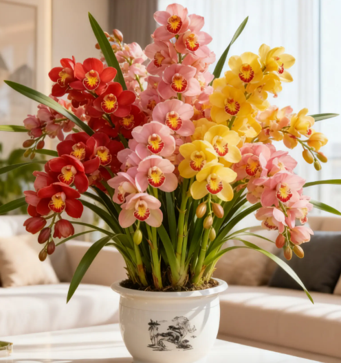 👑 Královna orchidejí – cibulky cymbidia s dlouhou životností