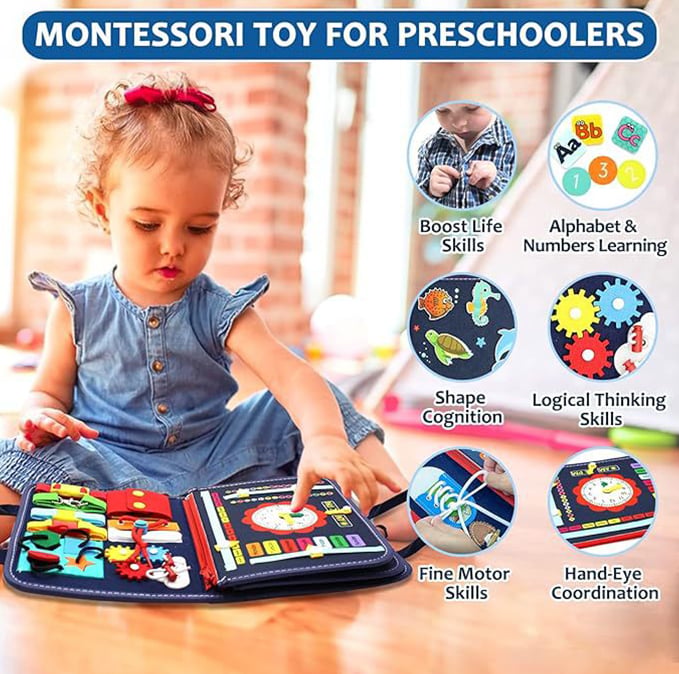 🔥Felt Learning Board Zaneprázdněná nástěnka