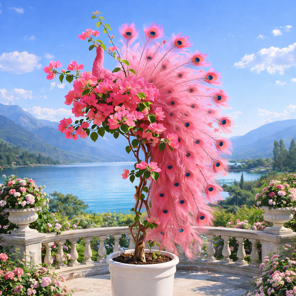 🦚Semena popínavé rostliny Peacock Bougainvillea – Zkrášlete svou zahradu elegantními květy pavího květu