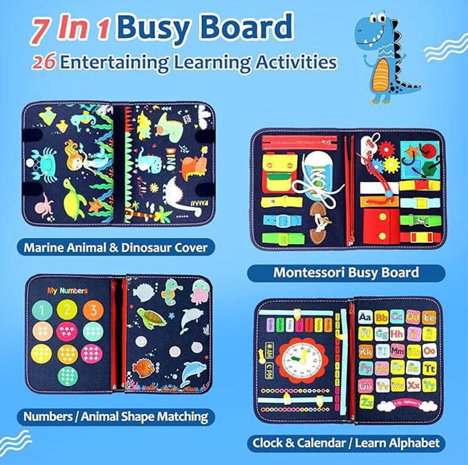 🔥Felt Learning Board Zaneprázdněná nástěnka