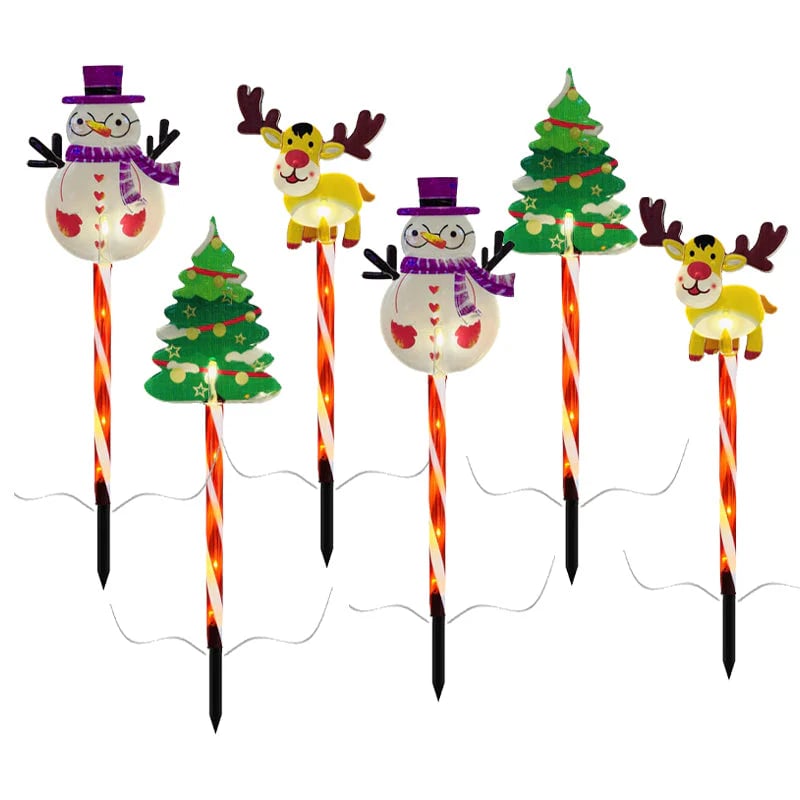 🎄🎁Sazení 6 kusů pohyblivých vánočních světýlek
