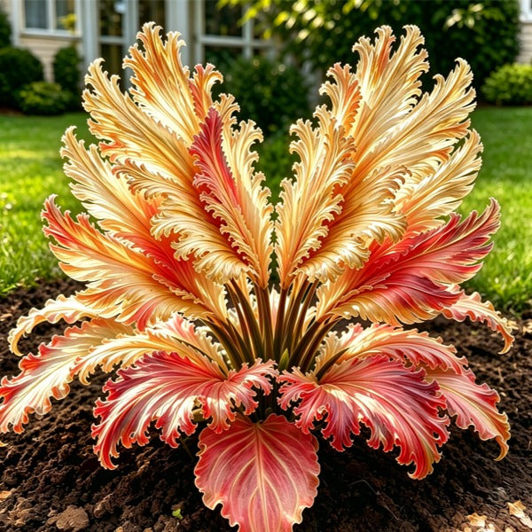🌱Vzácné cibule hosty Swan Feather - 🦢 Půvabné listy, které se rozkládají jako labutí křídla