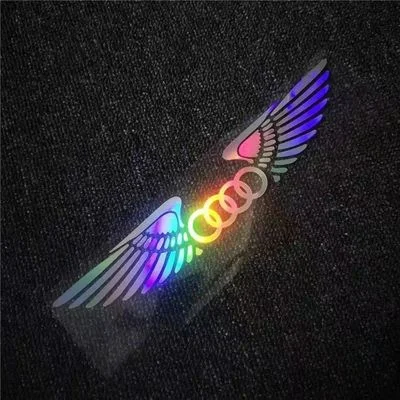 3D laserová nálepka na auto s andělskými křídly ✧4 ks✧
