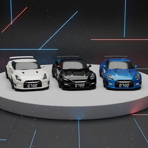 🎁 Budík s hyperautomobilem🏎️ Realistický motor a světelné efekty
