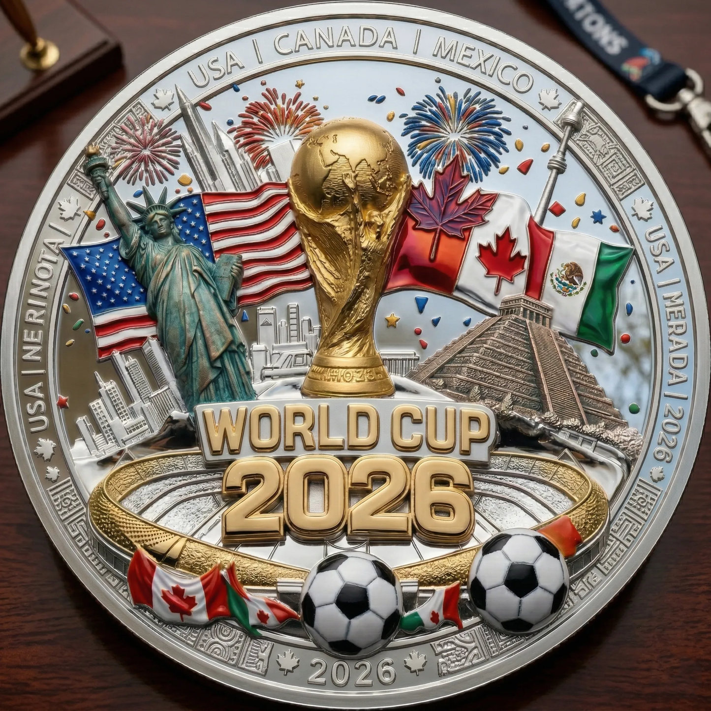 ⚽Mince s motivem Mistrovství světa ve fotbale 2026🏆 ★LIMITOVANÁ EDICE • K DISPOZICI POUZE 2026 KUSŮ★