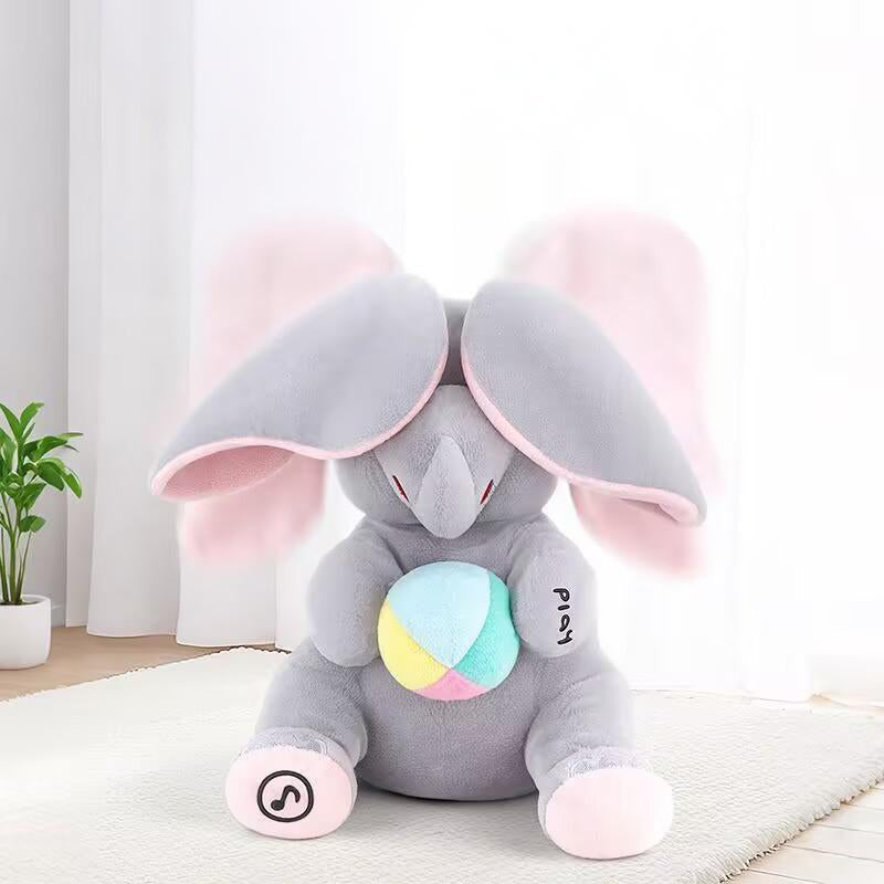 🎁🐘 Roztomilý plyšový slon na hraní na schovávanou