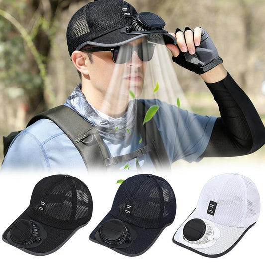 🔥HORKÝ VÝPRODEJ - SLEVA 49 %🧢2026 Profesionální chladicí klobouk: Dvojitá čepice s ventilátorem