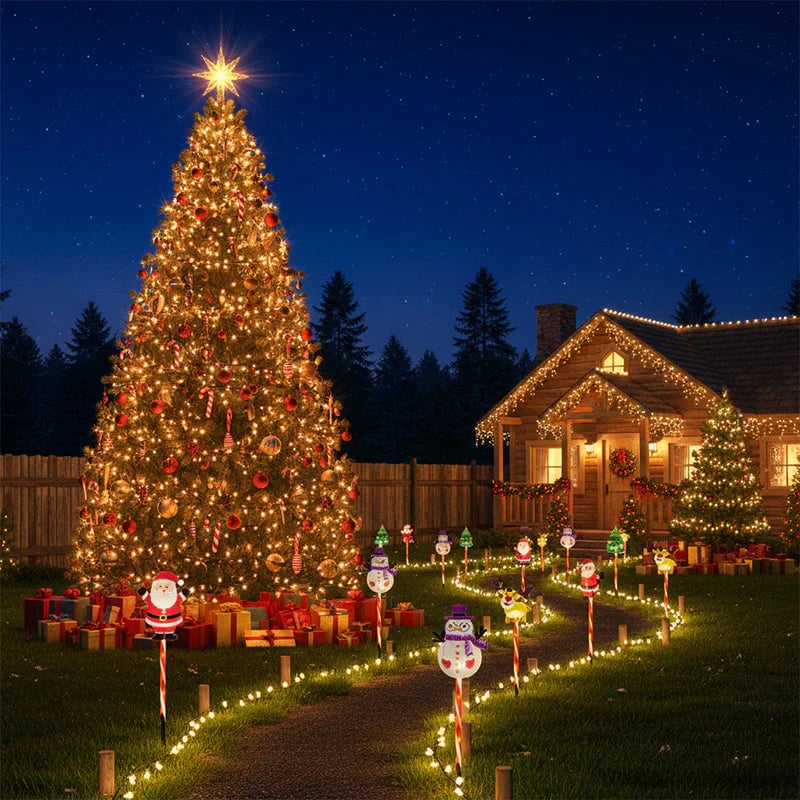 🎄🎁Sazení 6 kusů pohyblivých vánočních světýlek