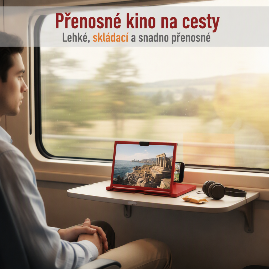 Roztáhněte obrazovku až na 12 palců – přenosný zesilovač obrazovky. Na dobírku! 📺
