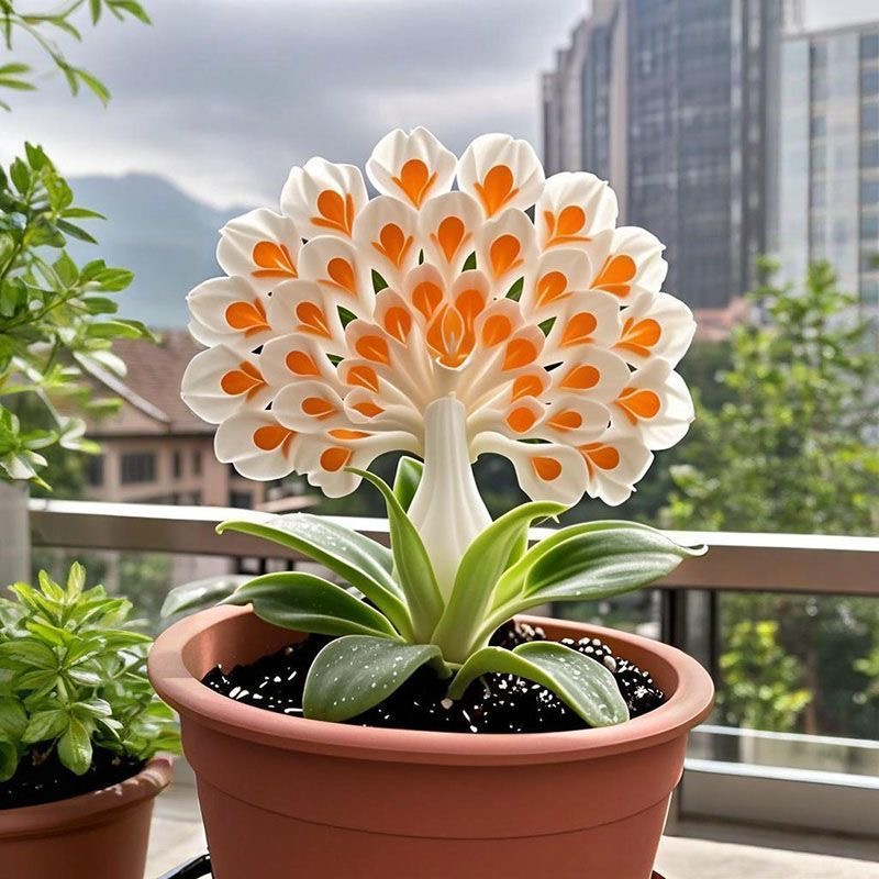 💠 Královna voňavých květin – cibule orchideje paví, vytvářející čistý a luxusní zahradní zážitek
