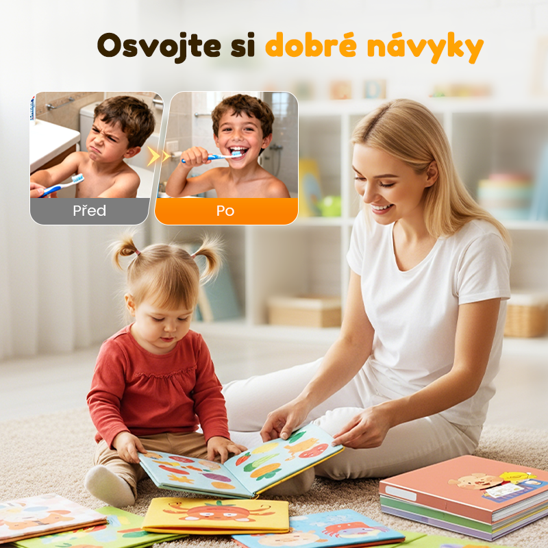 10ks interaktivní sada učebnic pro batolata