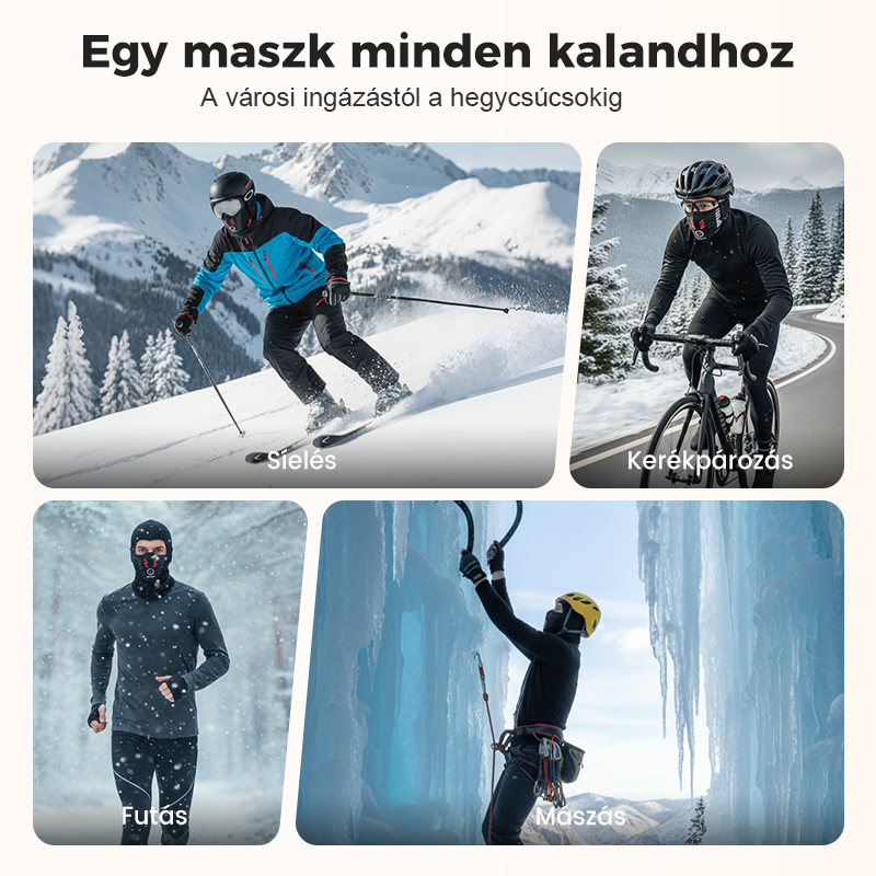 💞 Větruodolná helma pro zimní použití, unisex