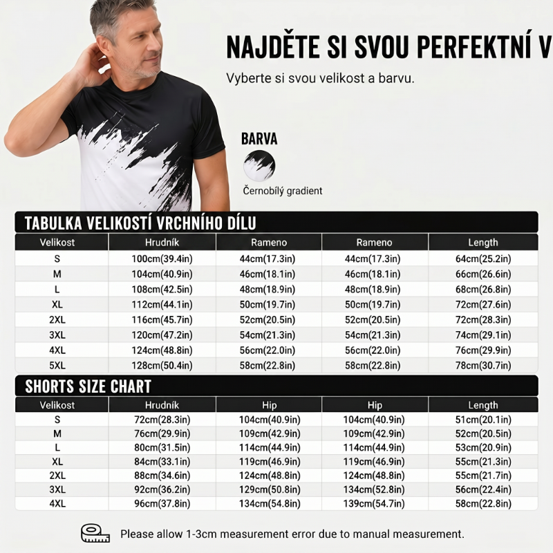 Vynikněte v dynamickém 3D potisku – pánský letní dynamický potištěný set. Na dobírku! 🔥