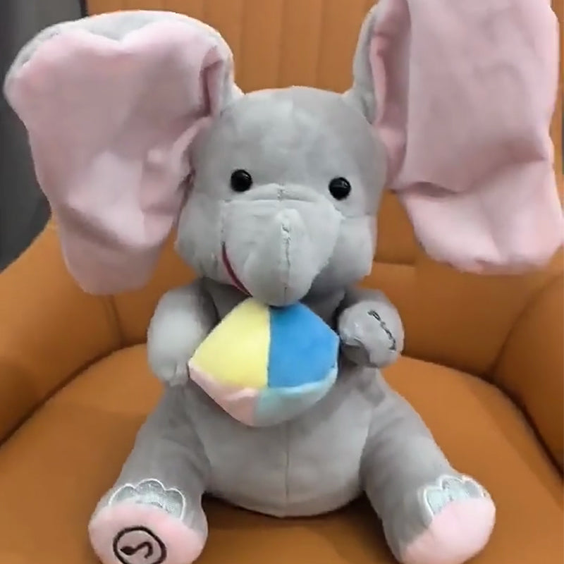 🎁🐘 Roztomilý plyšový slon na hraní na schovávanou