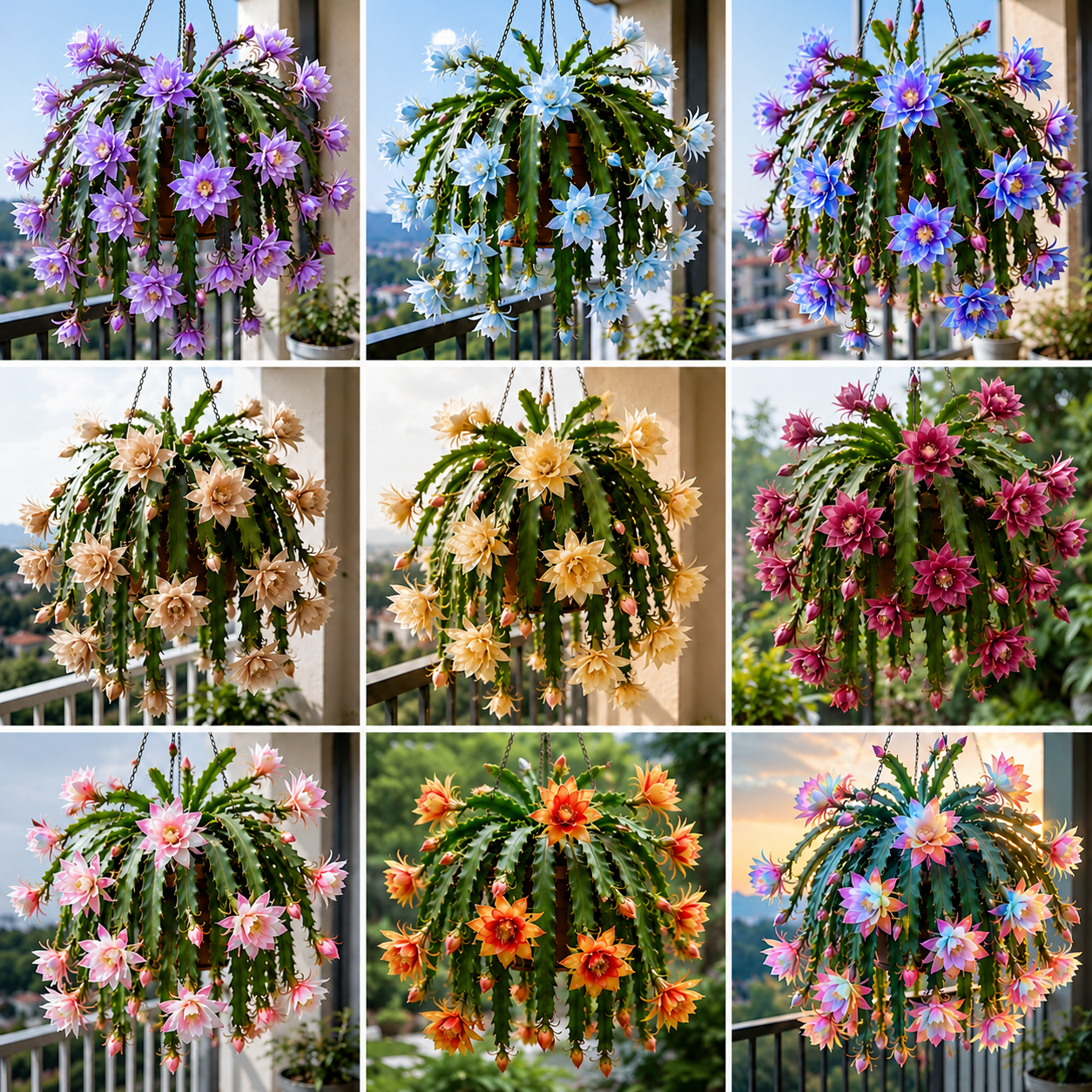 🌸 Vzácný kaktus orchideje Epiphyllum – úžasné exotické květy