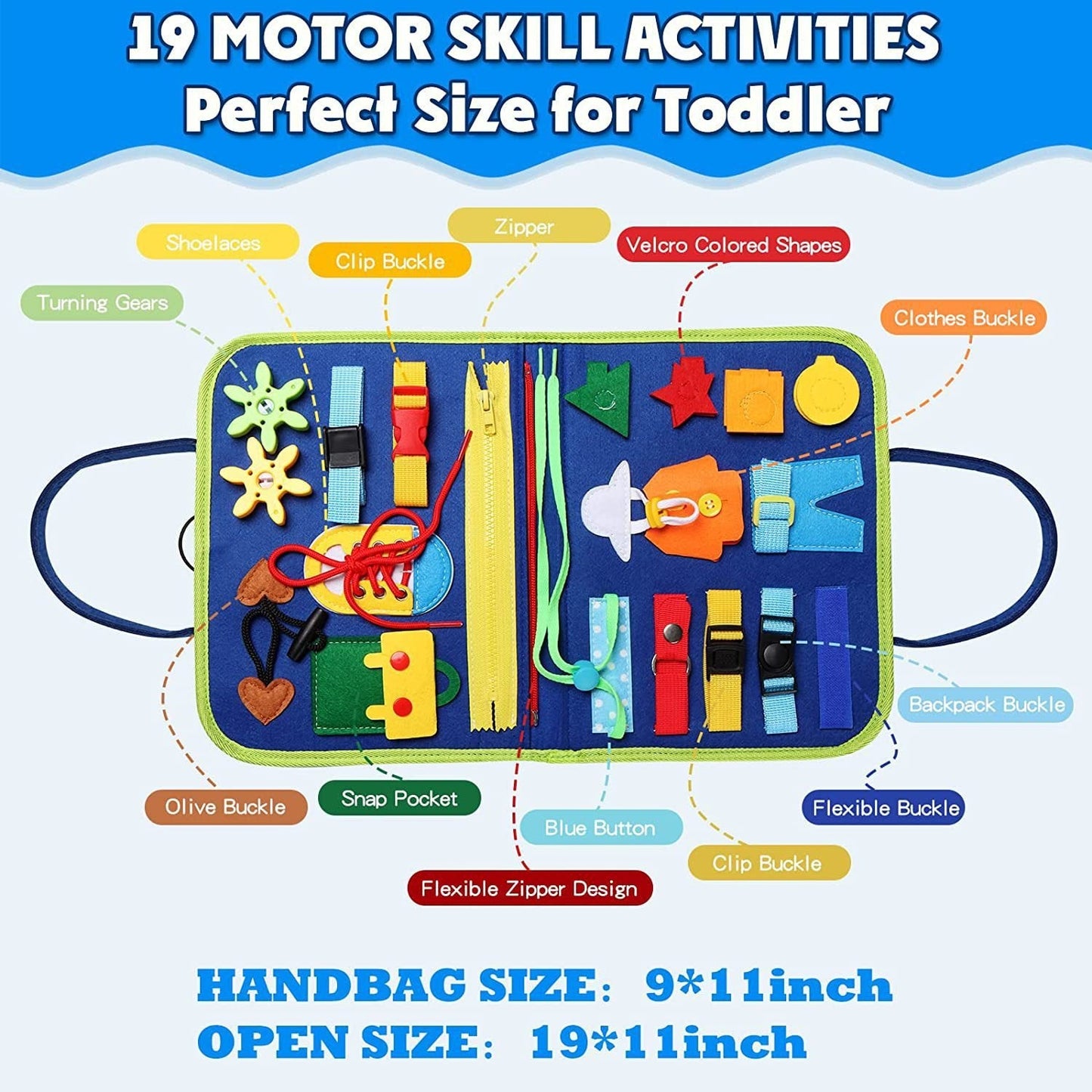 🔥Felt Learning Board Zaneprázdněná nástěnka