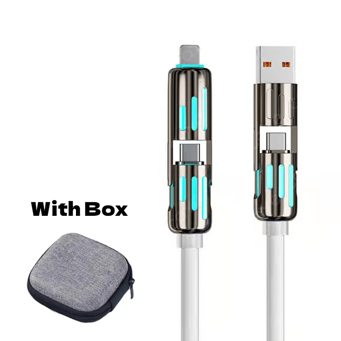 🔥Nabíjecí kabel USB 4 v 1, rychlé nabíjení⚡