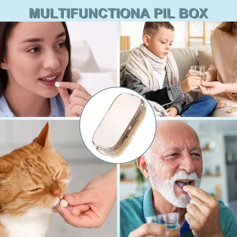 Multifunkční řezačka na pilulky a úložný box