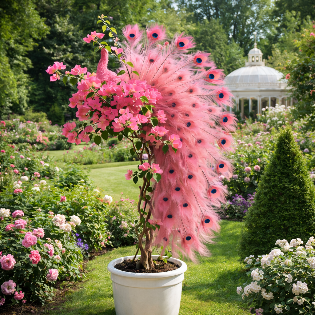 🦚Semena popínavé rostliny Peacock Bougainvillea – Zkrášlete svou zahradu elegantními květy pavího květu