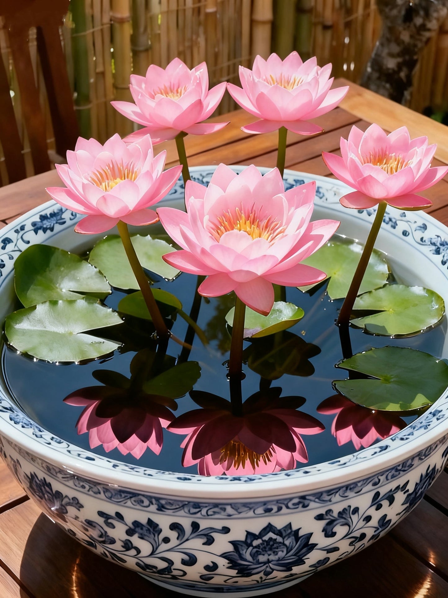 🌌💜 Lotosový stín – vzácná kráska ve vaší zahradě🌸