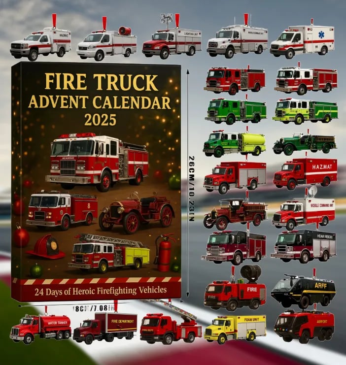 🚒🔥ADVENTNÍ KALENDÁŘ HASIČSKÝCH VOZŮ 2025🎁🌲