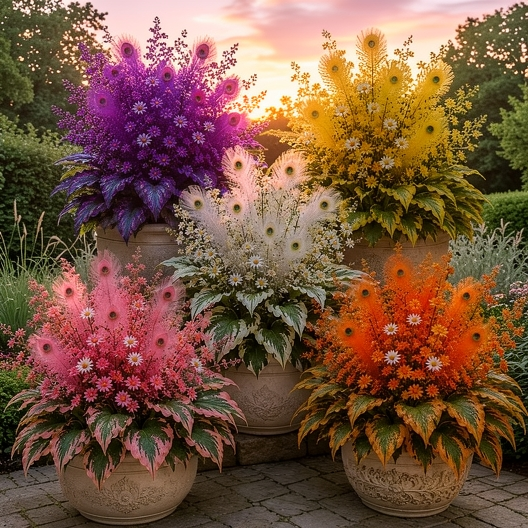 🔥 Ušetřete 50 %🦚 Cibuloviny hosty Peacock Flame – bujné rostliny milující stín do zahrady i domova