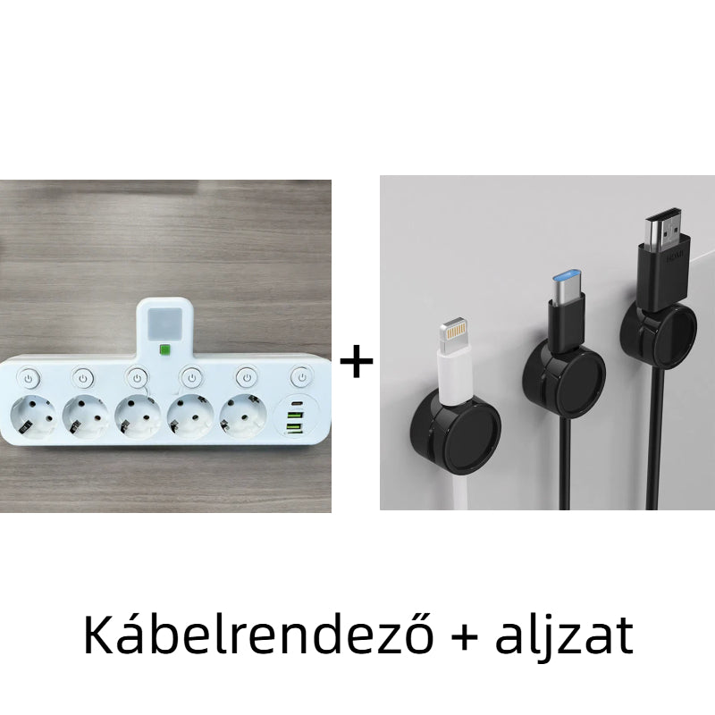 🔌⚡Chytrý napájecí kabel s USB porty (EU zástrčka)