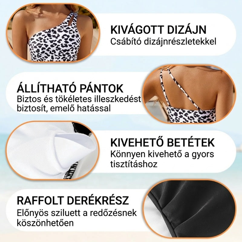🔥 S-2XL 🍀 Dámské jednodílné plavky s odhalenými rameny 🏖️👙