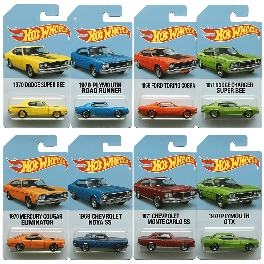 🔥Výprodej - 50% SLEVA🔥 - 🚗Adventní kalendář autíček Hot Wheels Muscle - 24 DNÍ 2025🎄