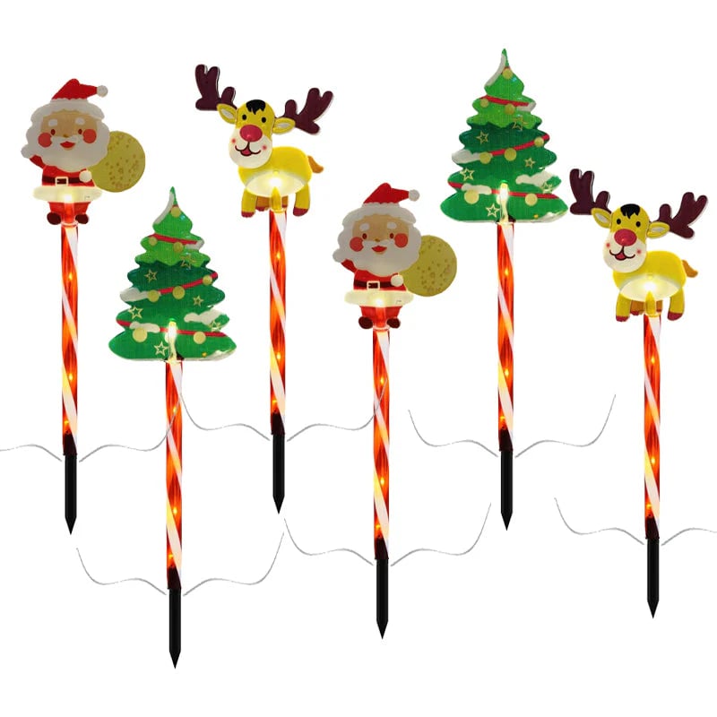 🎄🎁Sazení 6 kusů pohyblivých vánočních světýlek