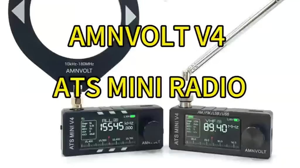 📻Vylepšený rádiový přijímač ATS Mini V4 Si4732 s DSP procesorem pro všechna pásma