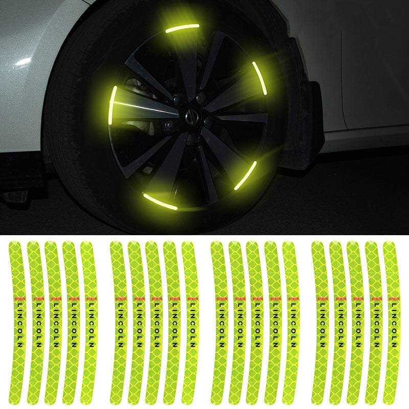 Vylepšené, personalizované reflexní samolepky s varováním o šířce pneumatik ✨20 ks✨