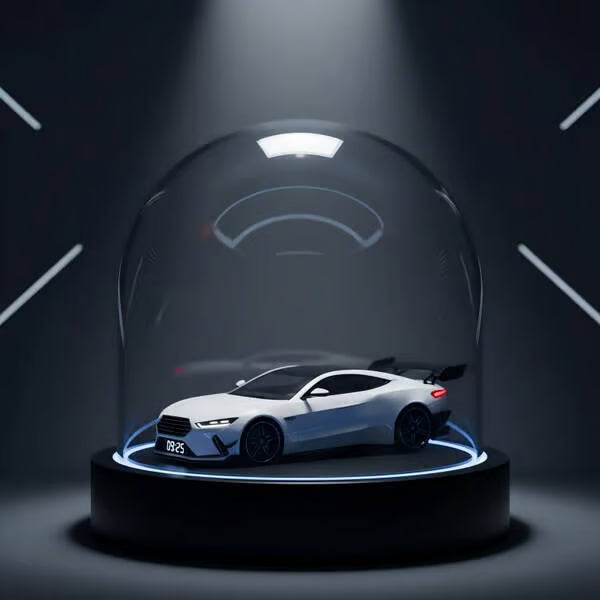 🎁 Budík s hyperautomobilem🏎️ Realistický motor a světelné efekty