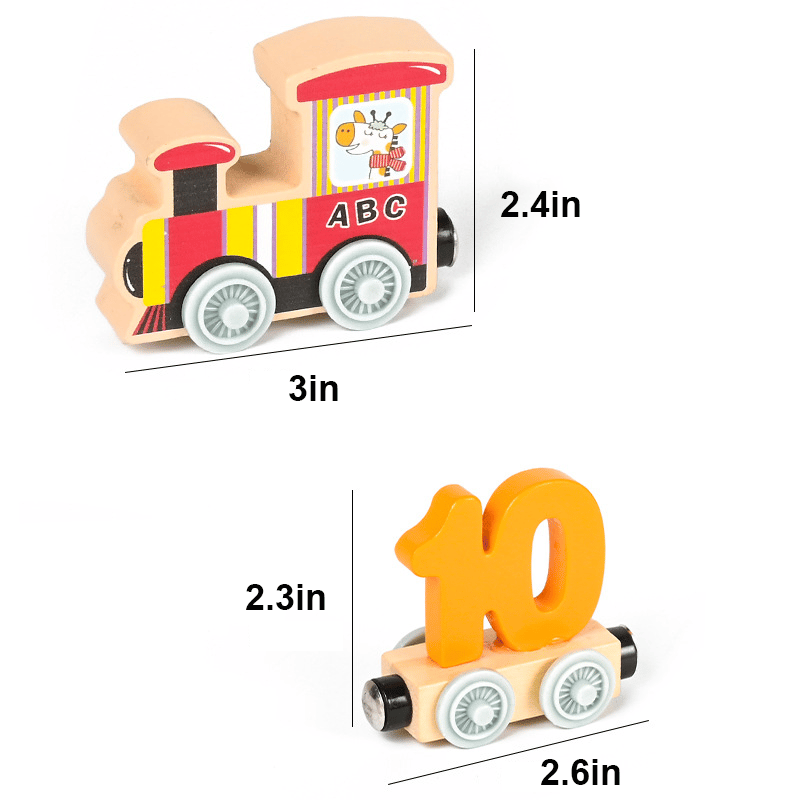 🚂🔠 50% SLEVA 🔥 ŽHAVÝ VÝPRODEJ - Dřevěné autíčko s magnetickým vláčkem a písmeny 👶🧠