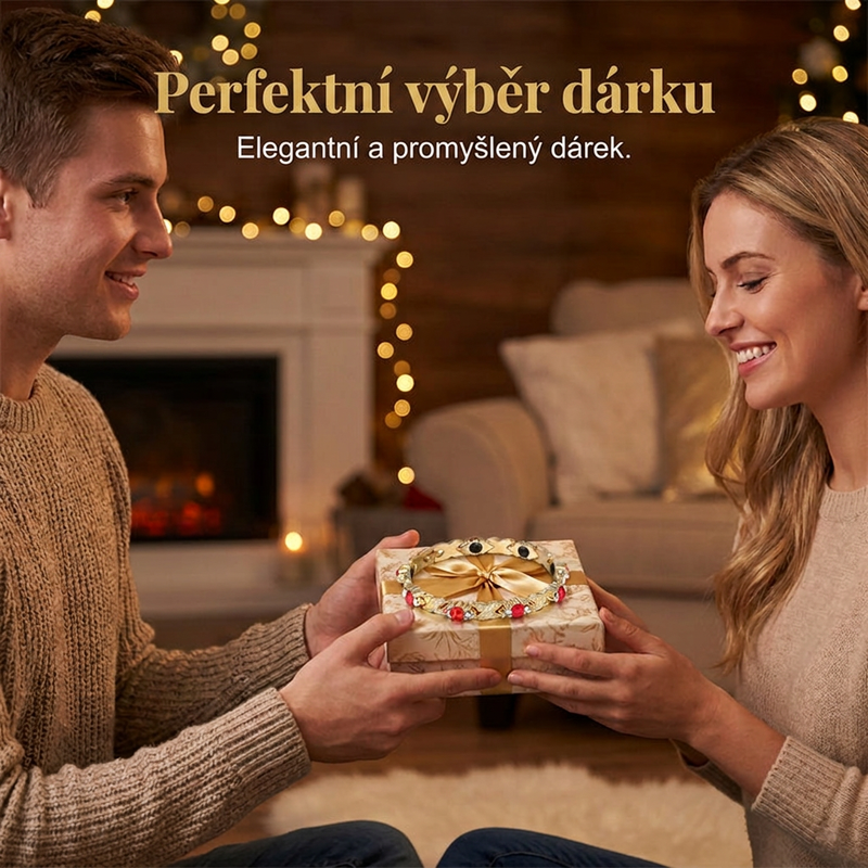 Spojte eleganci s magnetickou terapií – módní magnetický náramek s kamínky. ✨
