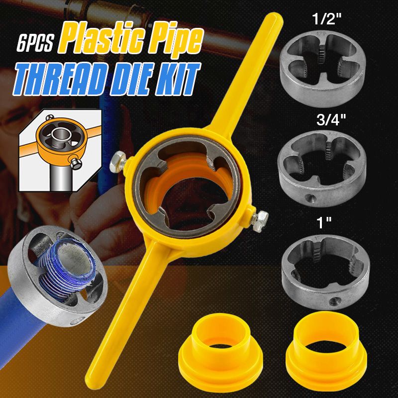 🔥Nové produkty 30% sleva🔧Sada 6 balení plastových závitníků na trubky