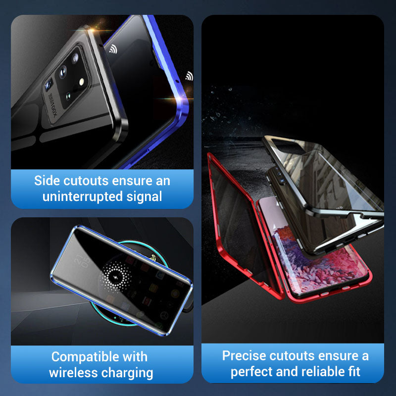 💥Magnetické pouzdro z tvrzeného skla, oboustranné, pro telefony řady Samsung S23-S25
