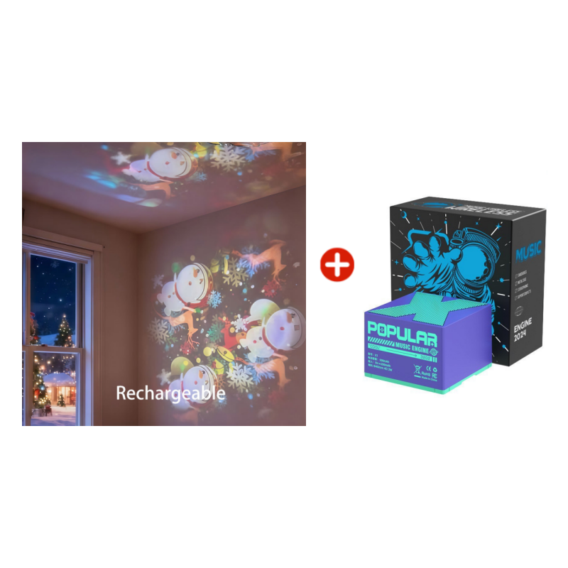 ✨Dynamická rotující LED projekční lampa