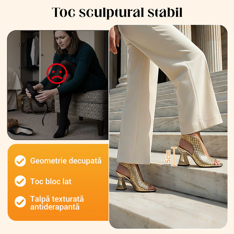🏖️👠Elegantní dámské sandály na vysokém podpatku s otevřenou špičkou – Štíhlé nohy, pohodlná chůze 👡