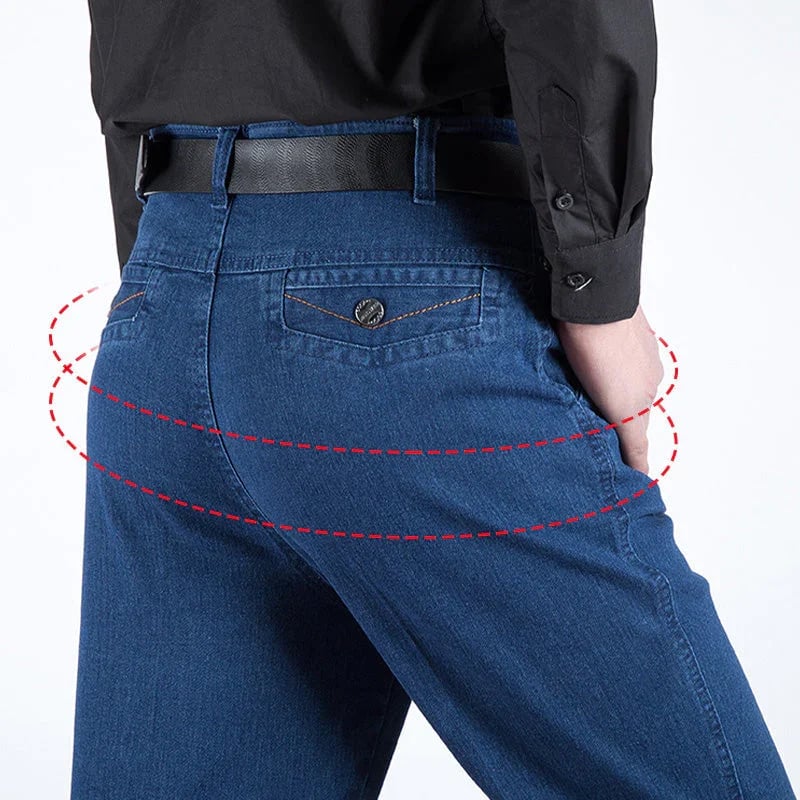 👖 Rovné pánské džíny s vysokým pasem -TAB