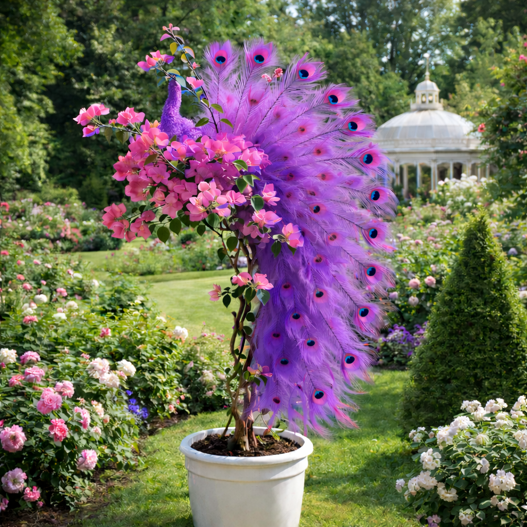 🦚Semena popínavé rostliny Peacock Bougainvillea – Zkrášlete svou zahradu elegantními květy pavího květu